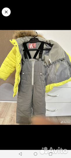 Зимний костюм для девочки 104 110