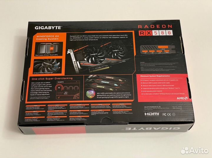 Видеокарта Gigabyte Radeon RX 580 Gaming 8G