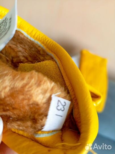 Мужские кожаные перчатки на меху