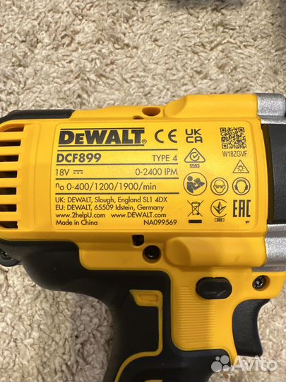 Гайковёрт Dewalt dcf899 оригинал