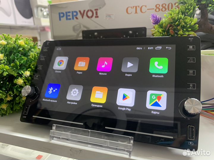 Автомагнитола pervoi CTC-8803 9” 2/32 gb(гарантия)