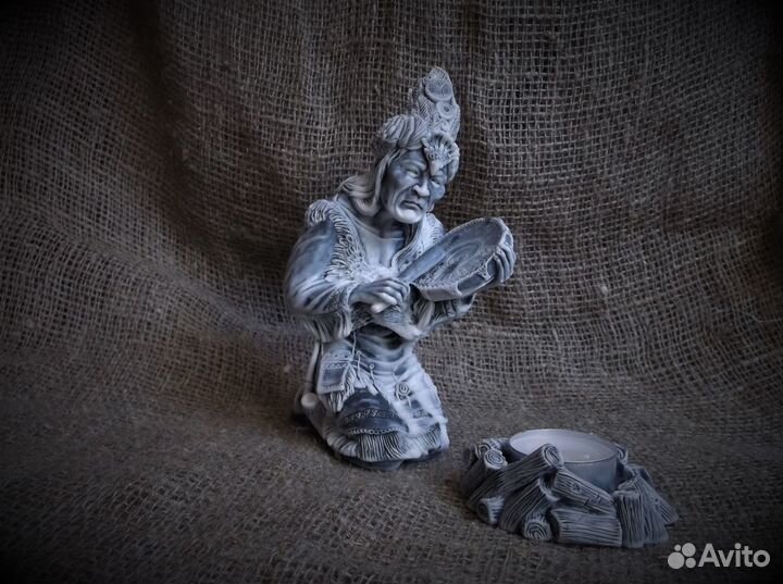 Шаман статуэтка фигурка оберег из камня
