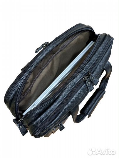 Мужская деловая кожаная сумка