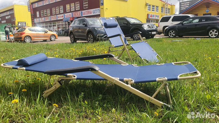 Кресло 3в1 шезлонг складное раскладушка