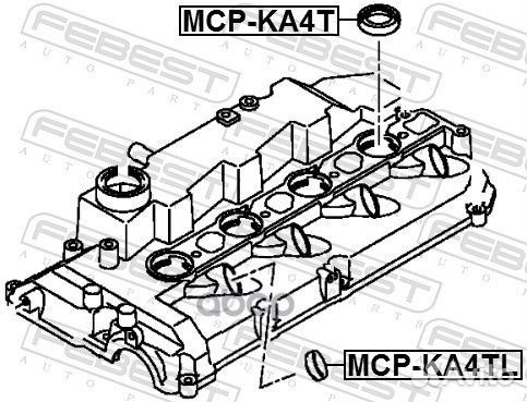 Кольцо уплотнительное форсунки топлива MCP-KA4T