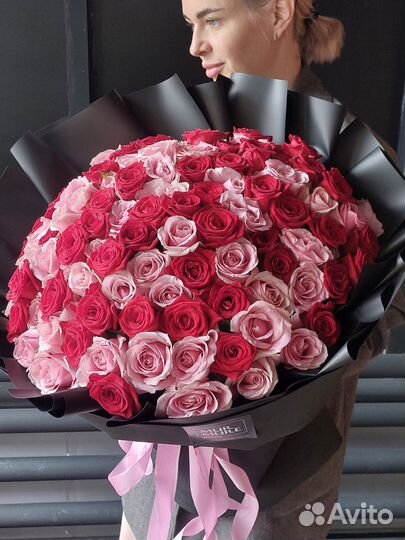 Розы 101 роза цветы и букеты с доставкой