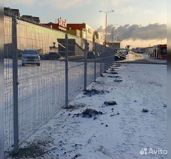 Забор из 3д сетки