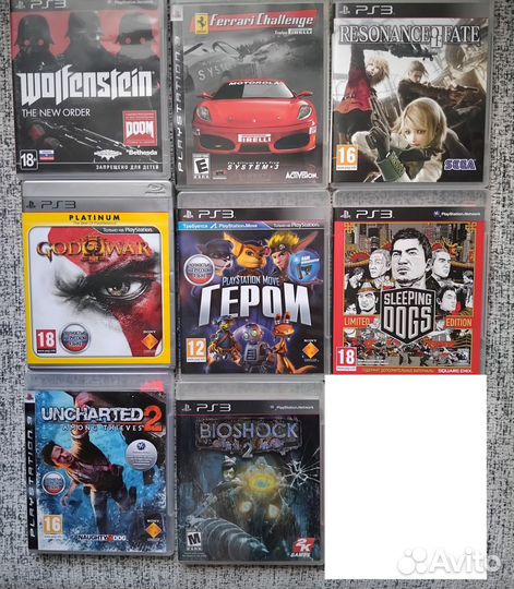 Диски с играми на ps3