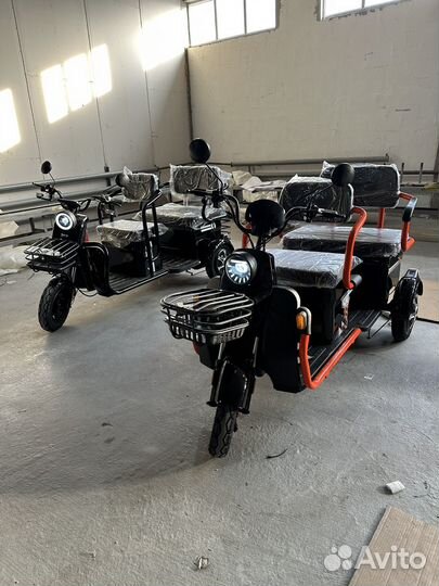 Электроскутер Green трицикл 3 местный 800W