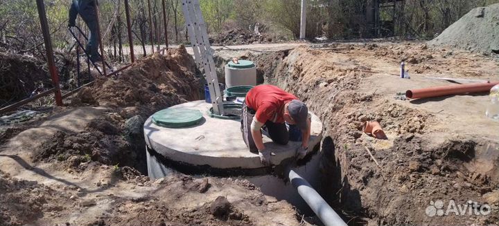Установка монтаж септика под ключ