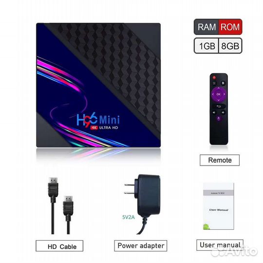 Android Smart TV приставка Vontar H96 Mini V8 Orig