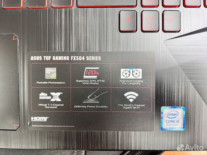 Игровой ноутбук Asus TUF Gaming FX504G