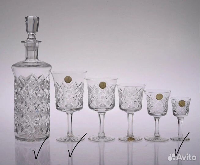 Графин хрустальный, стекло СССР