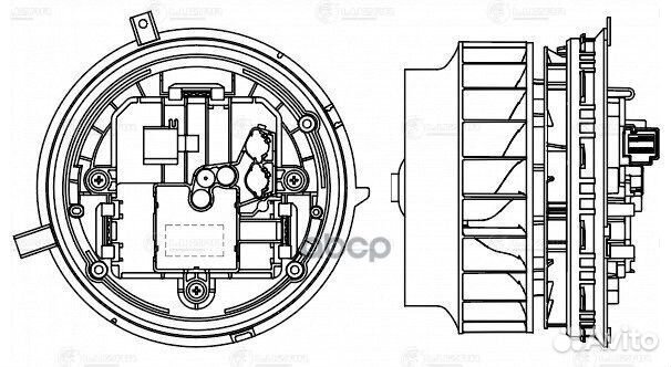 Вентилятор отопителя MB C(W205) LFH1560 luzar