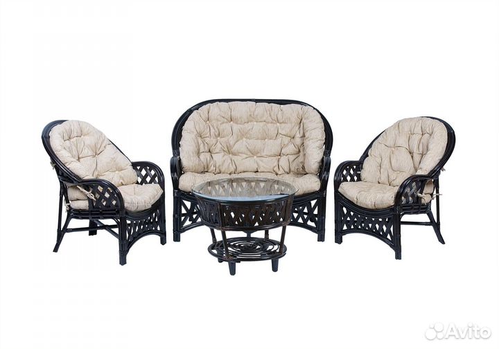 Мебель из натурального ротанга комплект рузвельт