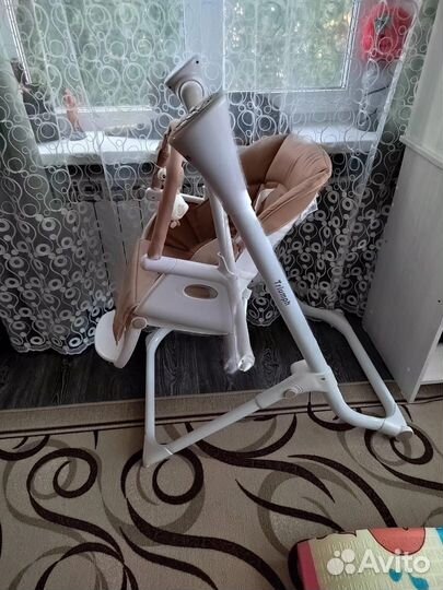 Электрокачель + стул для кормления 2в1