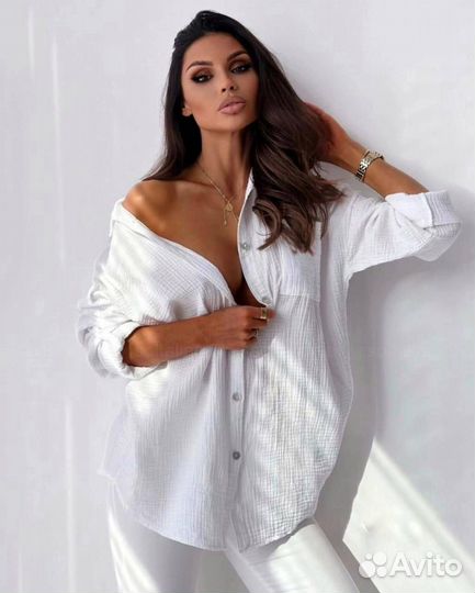 Рубашка женская муслиновые