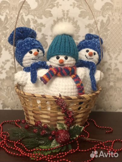 Вязаный снеговик