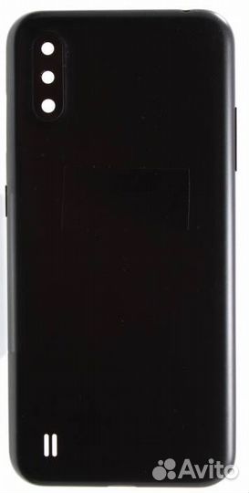 Задняя крышка для Samsung M015F M01 Черная (со сте