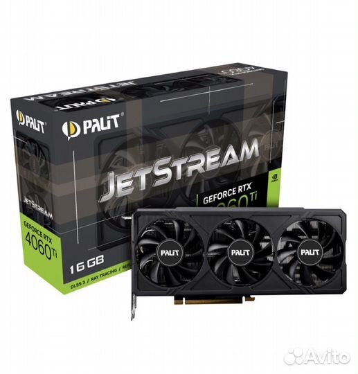 Видеокарта Palit nvidia RTX4060Ti jetstream 16GB