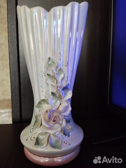 Ваза для цветов керамика с лепкой Кисловодск