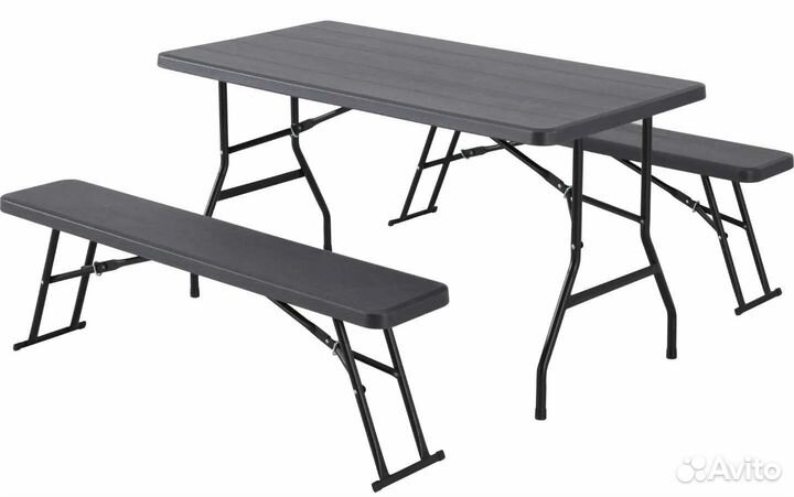 Скамейка Складная 1,4м/ Сталь, Пластик