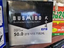 Аккумулятор bushido EFB N55(N-65) 75B24L