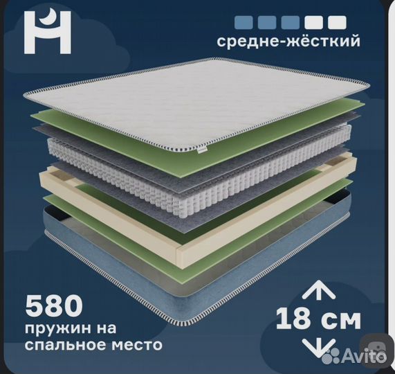 Матрас 160х200 18см