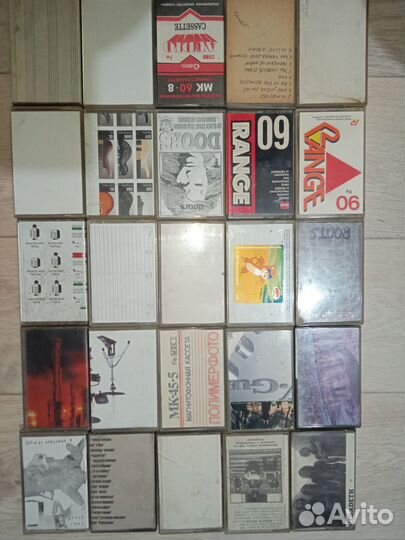 100 аудиокассет б/у в основном Range и т п