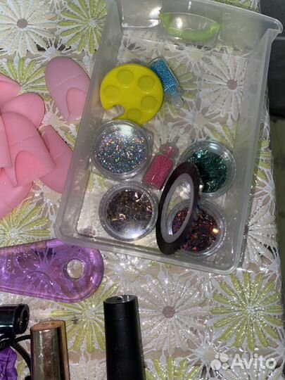 Гель лак, аппарат для маникюра, верхние формы