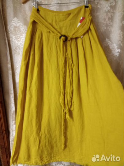 Юбки женские размер 48 50 лён