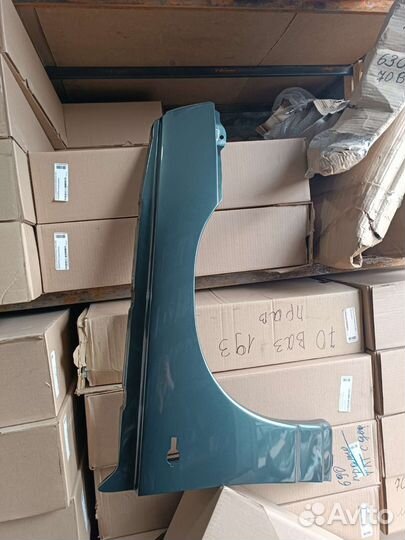 Крыло правое ваз 2110 - 2112 серо сине зелёный