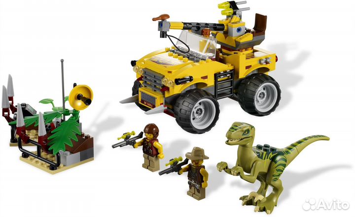 Новый Lego Dino 5884 Охота на рапторов RaptorChase