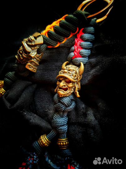 Брелки самурайские шлемы