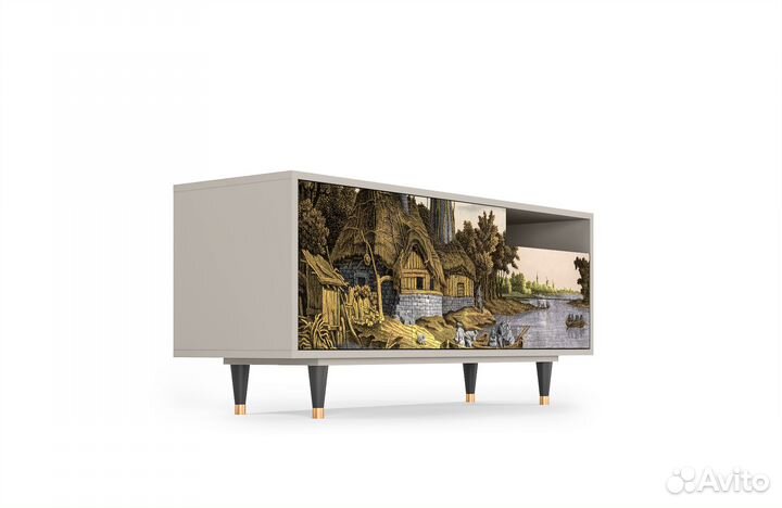 Тв-тумба T7 - Сатин - Mill along a River