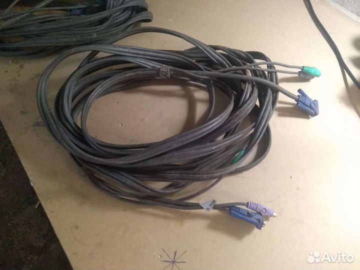 VGA+PS/2 кабель 10 метров