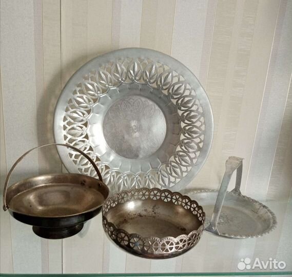 Сухарница, конфетницы, палочка для кофе СССР