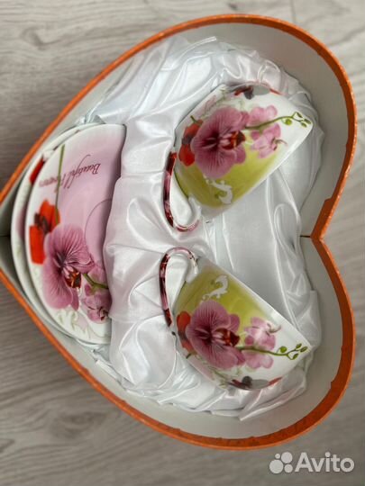 Сервиз чайный фарфор 4 предмета