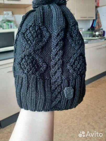 Вязаная шапка мужская
