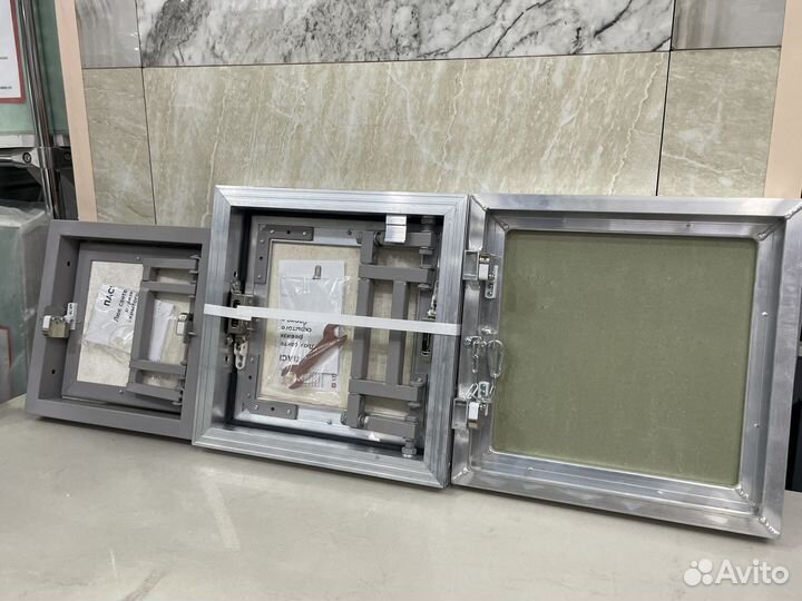 Люк под плитку с нажимом, ревизия