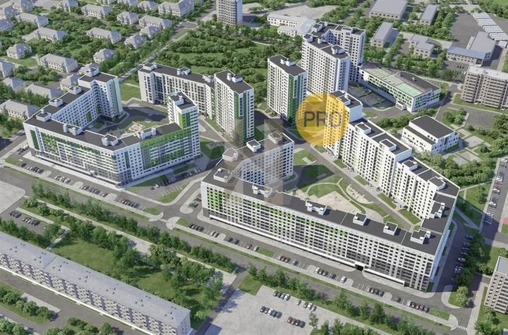 2-к. квартира, 53,9 м², 1/16 эт.