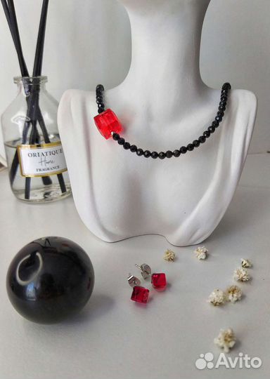 Колье чокер из натуральных камней