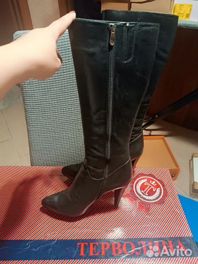 Сапоги женские на шпильке39