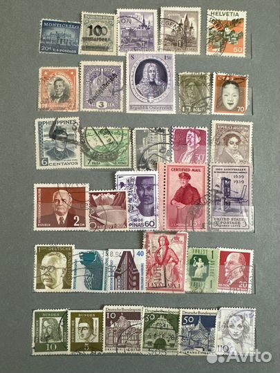 Более 300 старинных марок мира вместе с альбомом