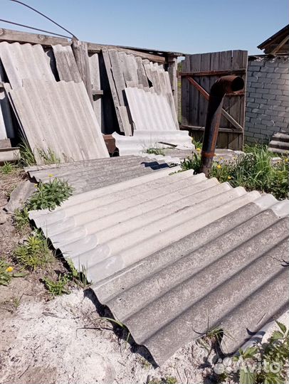 Шифер волновой бу