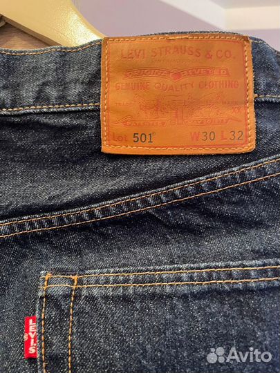 Мужские джинсы levis 501 W30 L32