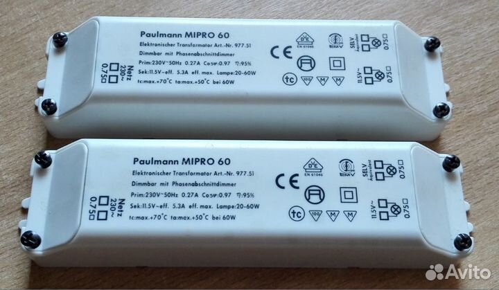 Paulmann Трансформатор Блок Питания Германия 60W