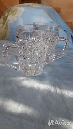 Пивные кружки хрусталь. Богемия