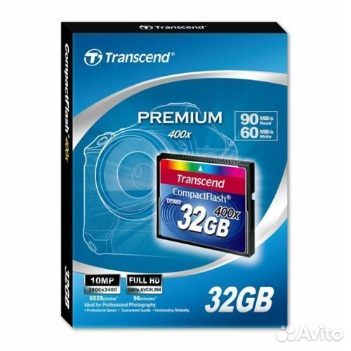 Карта памяти 32GB Transcend CF 400x