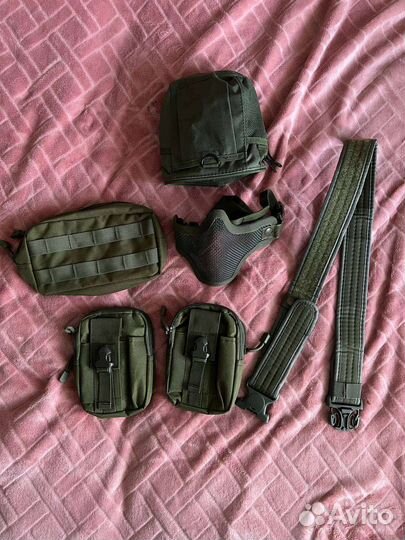 Снаряжение для страйкбола :маска, ремень, и т. д